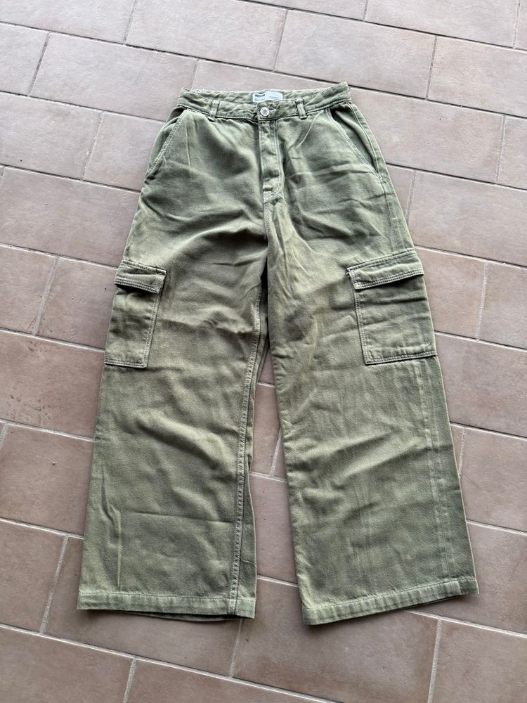 Bershka Green Cargo Pants product image